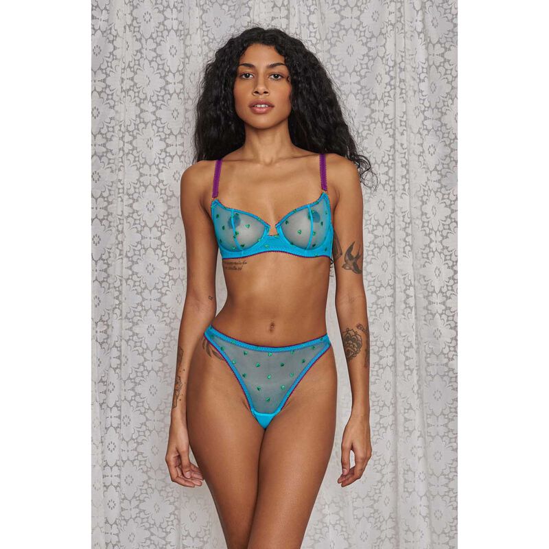 Dora Larsen Nelle Heart Embroidery Thong image number 1